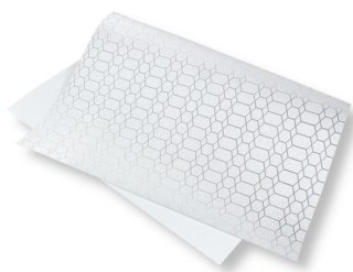 Papier ozdobny brokatowy 140g 40x60cm jasny żółty