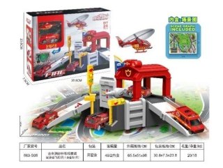 Baza Strażacka + auta metalowe + mata