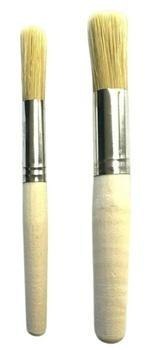 Pędzle drewniane naturalne 2szt