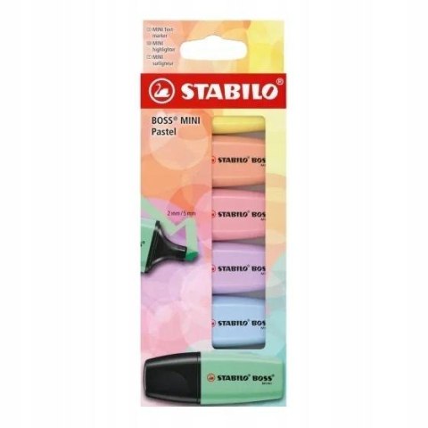 Zakreślacz Boss Mini Pastel 6szt