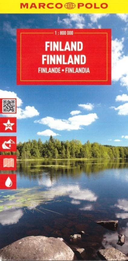 Mapa drogowa Finlandia 1:350 000