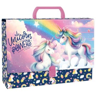 Teczka z rączką gruba Jednorożec 16 DERFORM