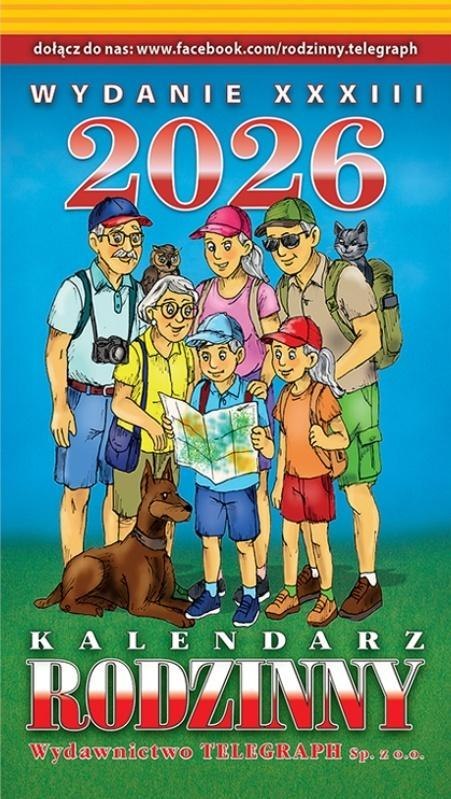 Kalendarz 2026 zdzierak Rodzinny