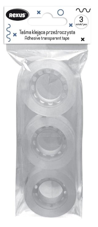 Taśma klejąca 18mm x 30m 3szt