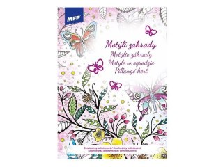 Kolorowanka antystresowa Motyle w ogrodzie