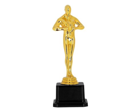 Złota statuetka Winner award 21cm