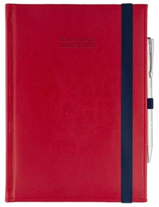 Kalendarz naucz. 2025/26 A5 Nebraska gumka czerw.