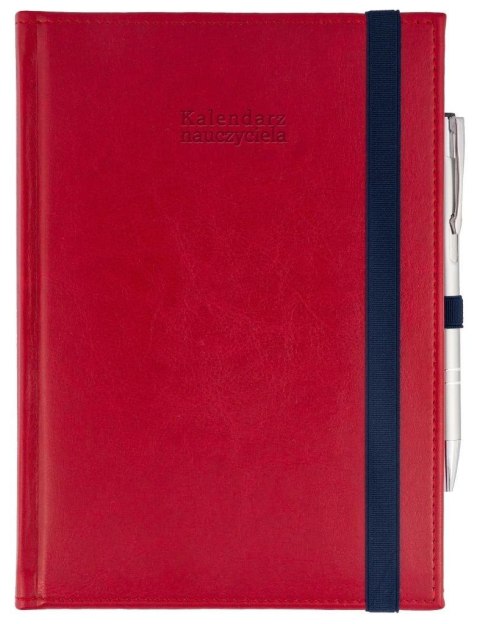 Kalendarz naucz. 2025/26 A5 Nebraska gumka czerw.