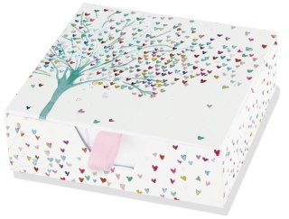 Karteczki zdobione Sercowe Drzewo