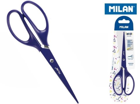 Nożyczki biurowe 17cm niebieskie MILAN