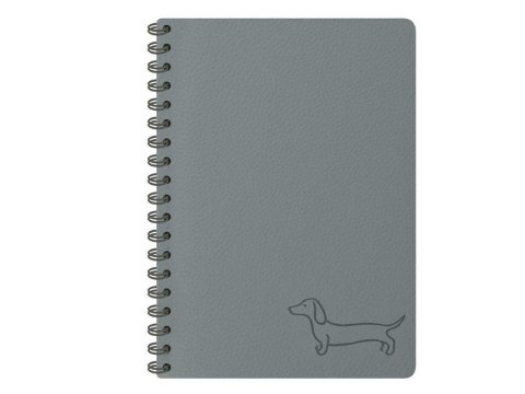 Kołozeszyt popielaty 11x15cm