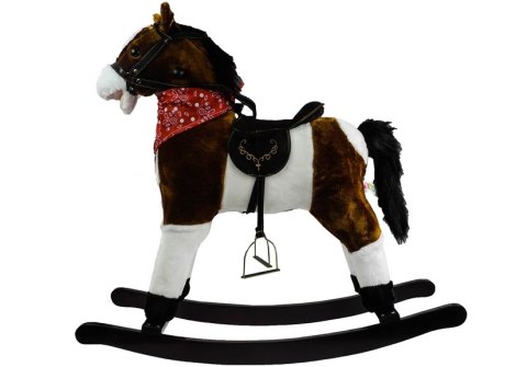 NDL 2251 Koń Na Biegunach Ciemny Brąz 74 CM NDL 2251 Koń Na Biegunach Ciemny Brąz 74 CM