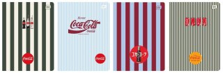 Zeszyt A5/80K kratka Soft Touch Coca Cola (10szt)