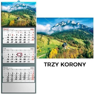 Kalendarz 2026 trójdzielny Trzy Korony
