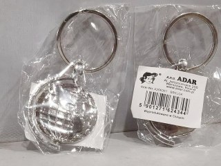 Brelok metalowy globus