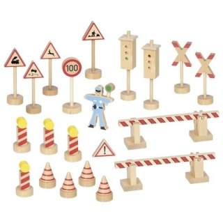 Zestaw znaków drogowych Policjant Ole