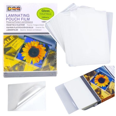 Folia do laminowania B6 100mic 100szt błyszcząca