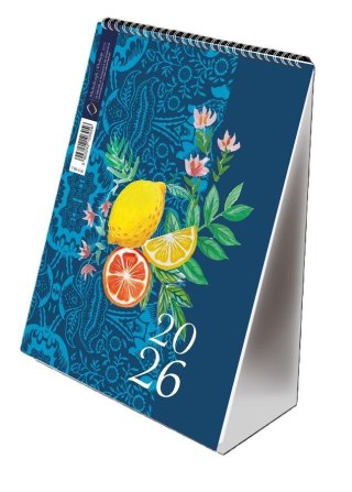 Kalendarz 2026 A5 pionowy ze spiralką cytrusy
