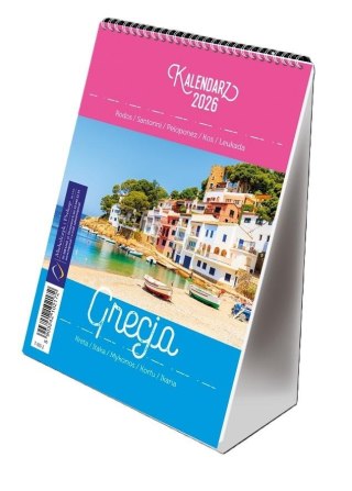 Kalendarz 2026 B6 pionowy ze spiralką Grecja