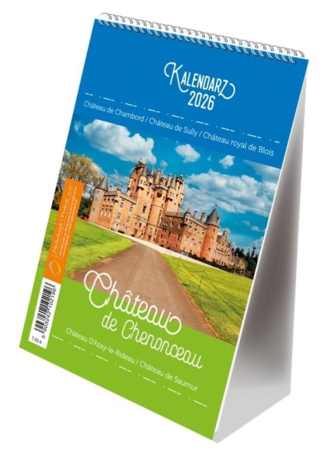 Kalendarz 2026 B6 pionowy ze spiralką pałace