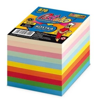 Kostka wkład 90x90mm 850 kartek 10 kolorów