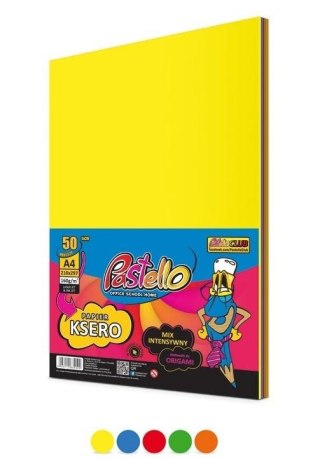 Papier ksero A4 160g 5 kolorów 50 arkuszy