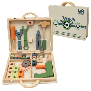 Walizka z narzędziami drewniana