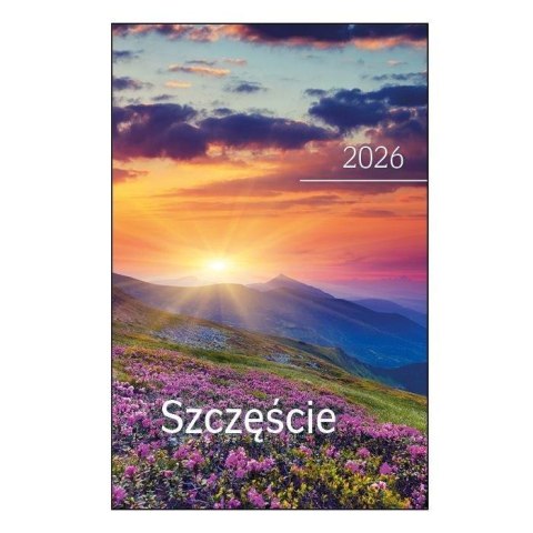 Kalendarz 2026 kieszonkowy szczęście pejzaż