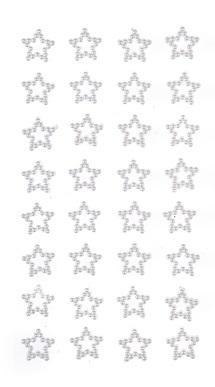 Perełki samoprzylepne gwiazdki 32szt