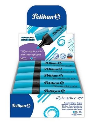 Zakreślacz 490 niebieski (10szt)