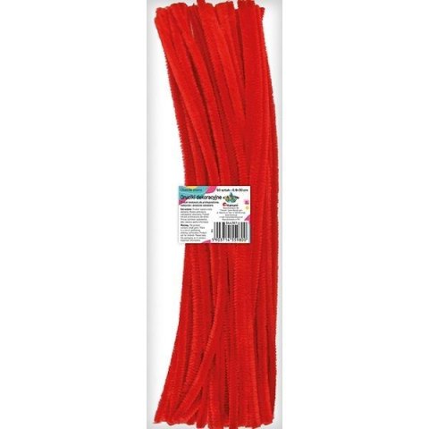 Druciki dekoracyjne 0,6x30cm czerwone 50szt