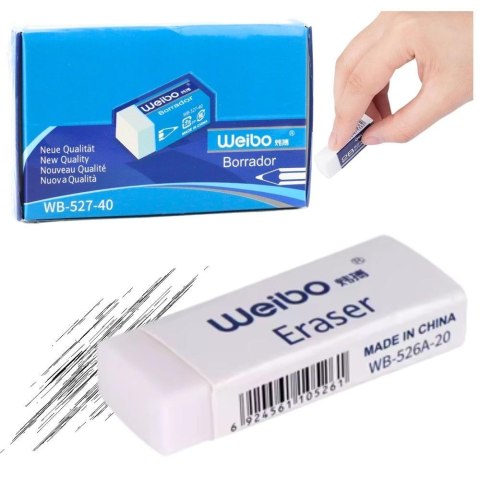 Gumka do mazania biała 3,5cm (40szt)