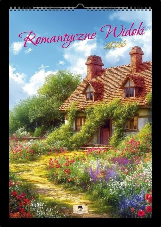 Kalendarz 2026 A3 ścienny romantyczne widoki