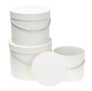 Pudełko Flower Box 3szt biały ROZETTE