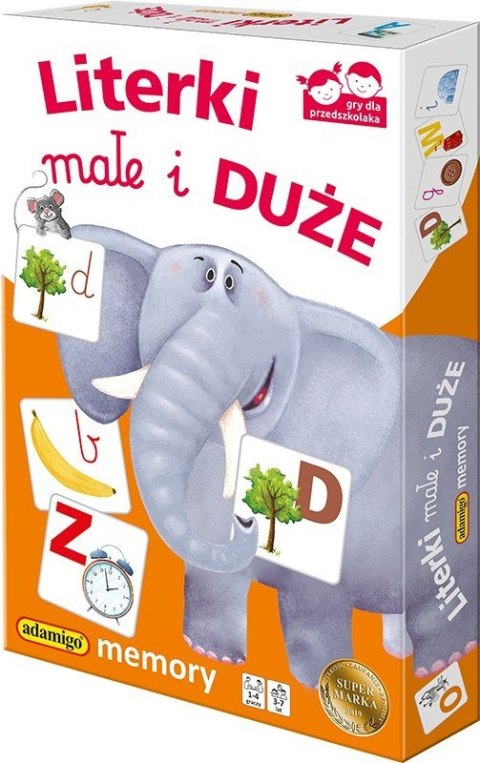 Gra Memory Literki małe i duże Gra Memory Literki małe i duże