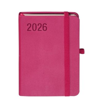 Kalendarz 2026 A6 Rubi różowy TDW