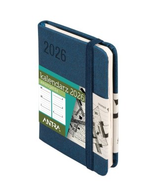 Kalendarz 2026 A7 Awangarda TDW granatowy