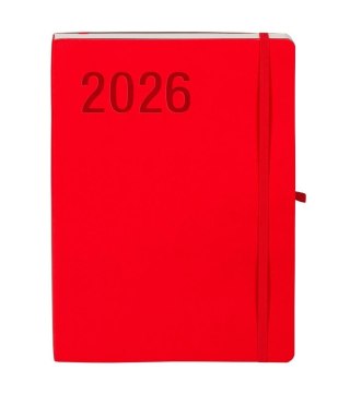 Kalendarz 2026 B5 Impresja czerwony TDW