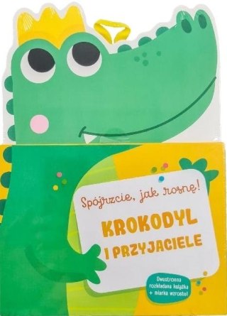 Książka z miarką wzrostu. Krokodyl