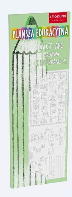 Plansza edukacyjna. Zabawa z literkami