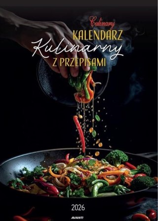 Kalendarz 2026 ścienny Kulinarny z przepisami