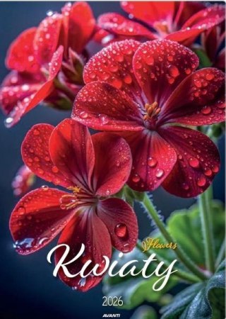Kalendarz 2026 ścienny Kwiaty
