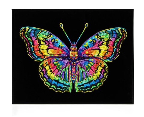 Diamond Dotz - Adults Flocked Neon Butterfly