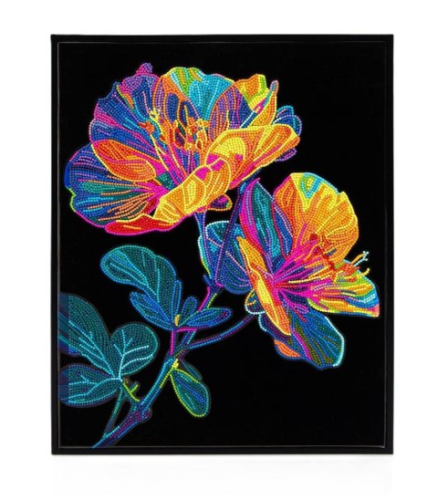Diamond Dotz - Adults Flocked Neon Floral