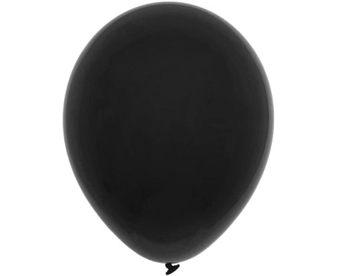Balony pastelowe czarne 23cm 100szt