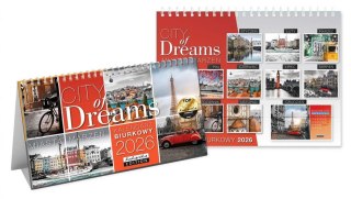 Kalendarz 2026 biurkowy City of Dreams
