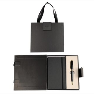 Długopis + notes Symphony premium czarno-złoty