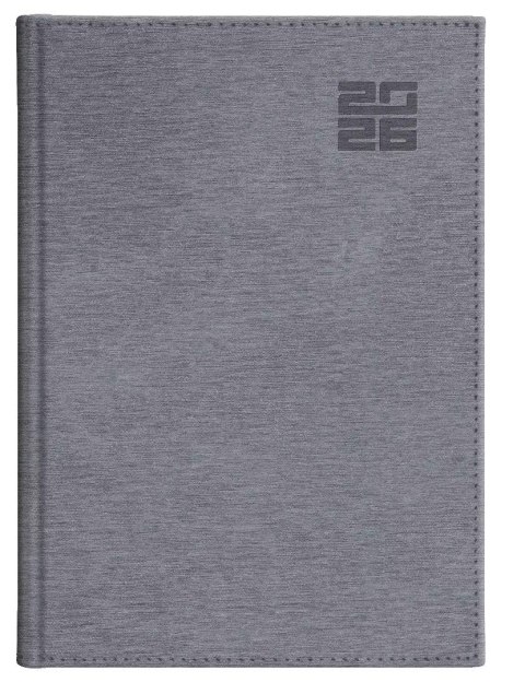 Kalendarz 2026 A4 tygodniowy Aluminium srebrny