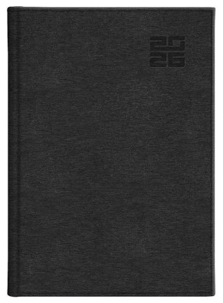 Kalendarz 2026 A5 dzienny Aluminium czarny