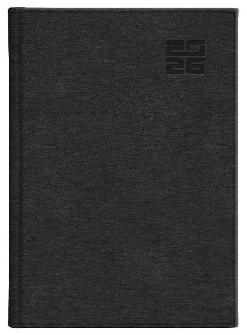 Kalendarz 2026 A5 dzienny Aluminium czarny